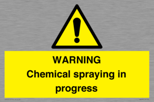 WARNING Chemical spraying in progress